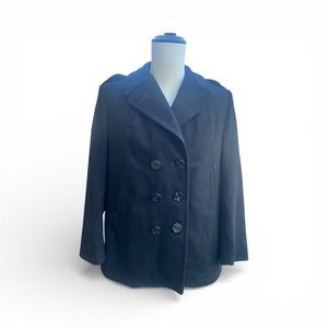 Vintage U.S. Navy Women's Peacoat | Sterlingwear Boston | 100% Wool | Size 12R
